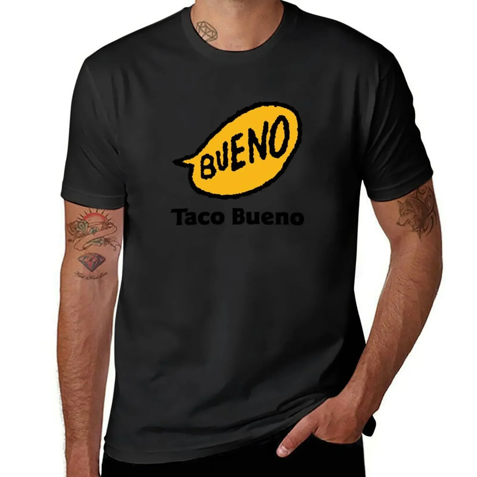 Taco Bueno (Mexican Grill) T-Shirt oversized graphic tee anime stuff street wear graphics plain black t shirts men