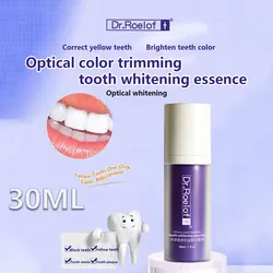 Dr.Roelof Optical Color Trimming Teeth Whitening Essence Toothpaste Removes Plaque Stains Oral Hygiene Cleans Teeth Bleaching