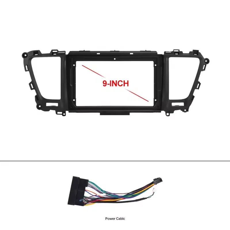 9 Inch 2 Din Car Stereo Radio Fascia Player DVD Dash Adapter Frame Panel for KIA Sedona Carnival 2014-2018