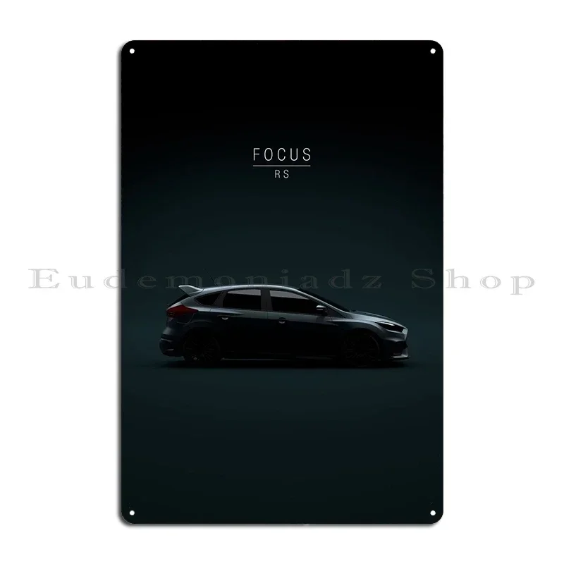 2017 Focus Rs Mk3 Rallye Sport WRC Drift Turbo Metal Plaque Poster Printing Poster Cave PaintingWall Plaque Tin Sign Poster