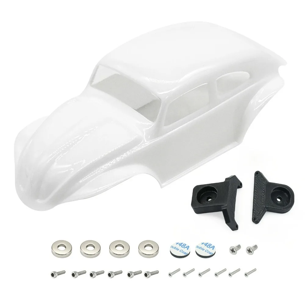 RC Crawler Upgrade Hand Sprayed Solid Color Decor Body Shell For Axial SCX30 Bronco Beetle Style 1/30 custom size Accessory