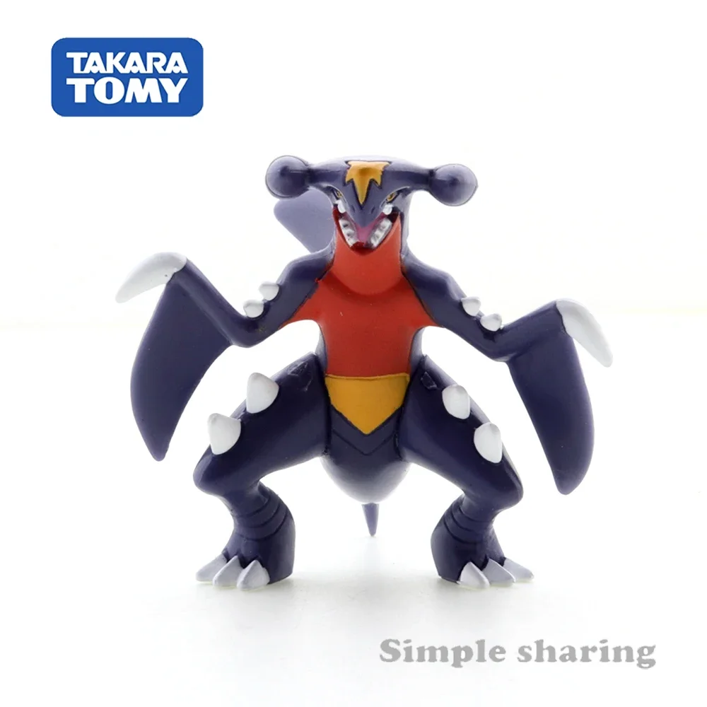 Takara Tomy Tomica Pokemon kieszonkowe potwory Moncolle MS-22 Gaburiasu 3-5cm Mini żywica Anime rysunek zabawki dla dzieci kolekcjonerskie