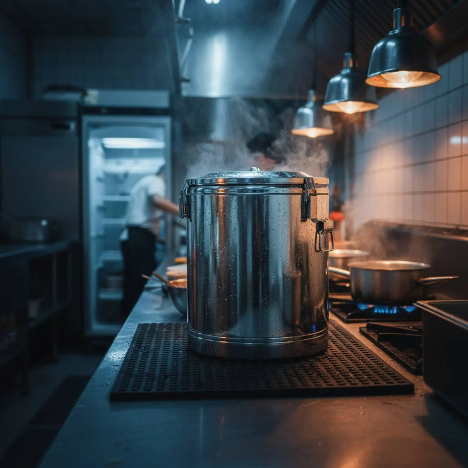 

Stainless Steel Insulated Barrel Leakproof Design Large Capacity Food Thermal Container Thermal Food Container Long-Lasting