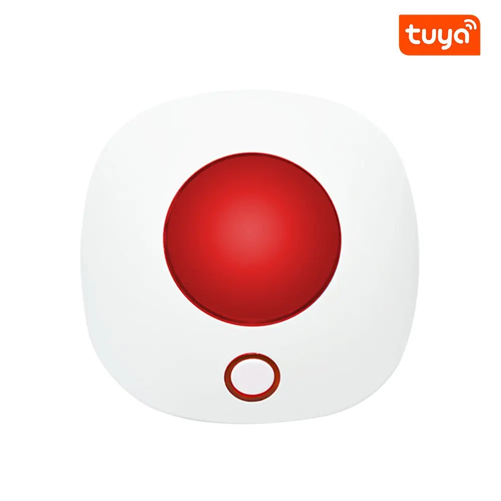 Tuya WIFI Indoor Strobe Siren Alarm with 110dB Support Alexa and Google Voice Control