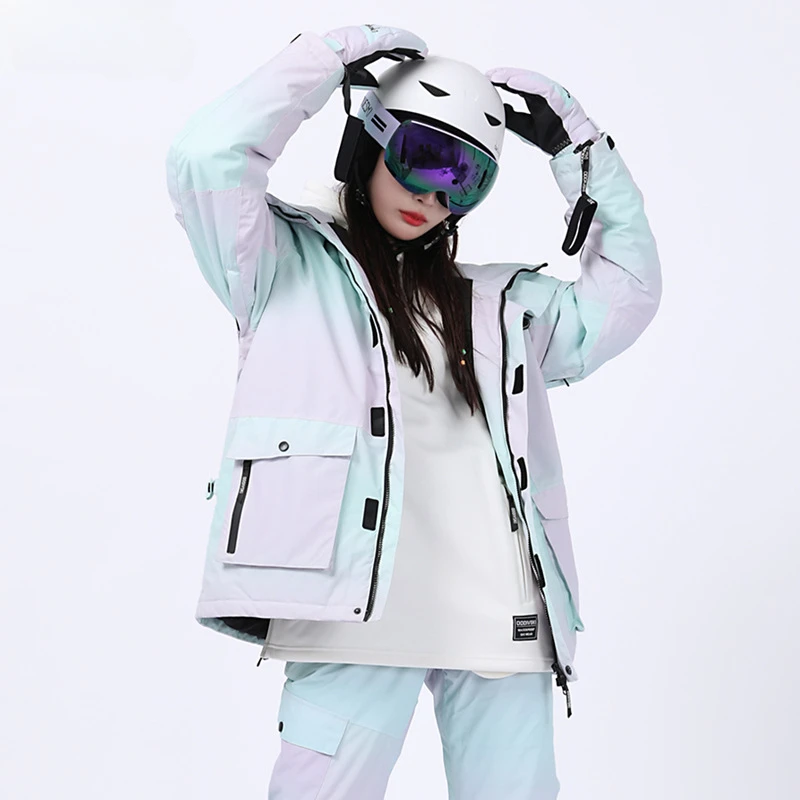 

Korea New Snowboarding Jackets Winter Windproof Waterproof Ice Clothing Outdoor Sports Snow Skiing Couple Fashions Thickened