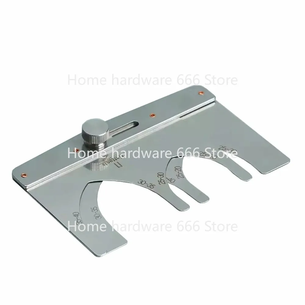 Nattools Adjustable Leather Belt Spear Tail Fixed Gauge Strap End Pattern Template Aauxiliary Cutting Die Stainless Steel Ruler - Image 6