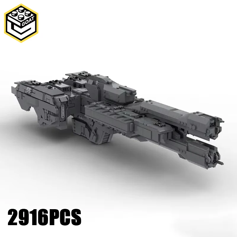 Moc Building Block Lightweight Escort UNSC In Amber Clad Model Bricks Toys