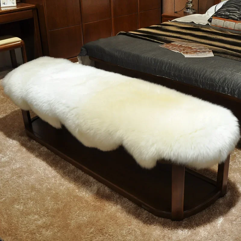 WOOL sheepskin fur carpets bedroom carpets bed rugs luxury white livingroom carpet tatami thick sofa cushion white wool fur Mat