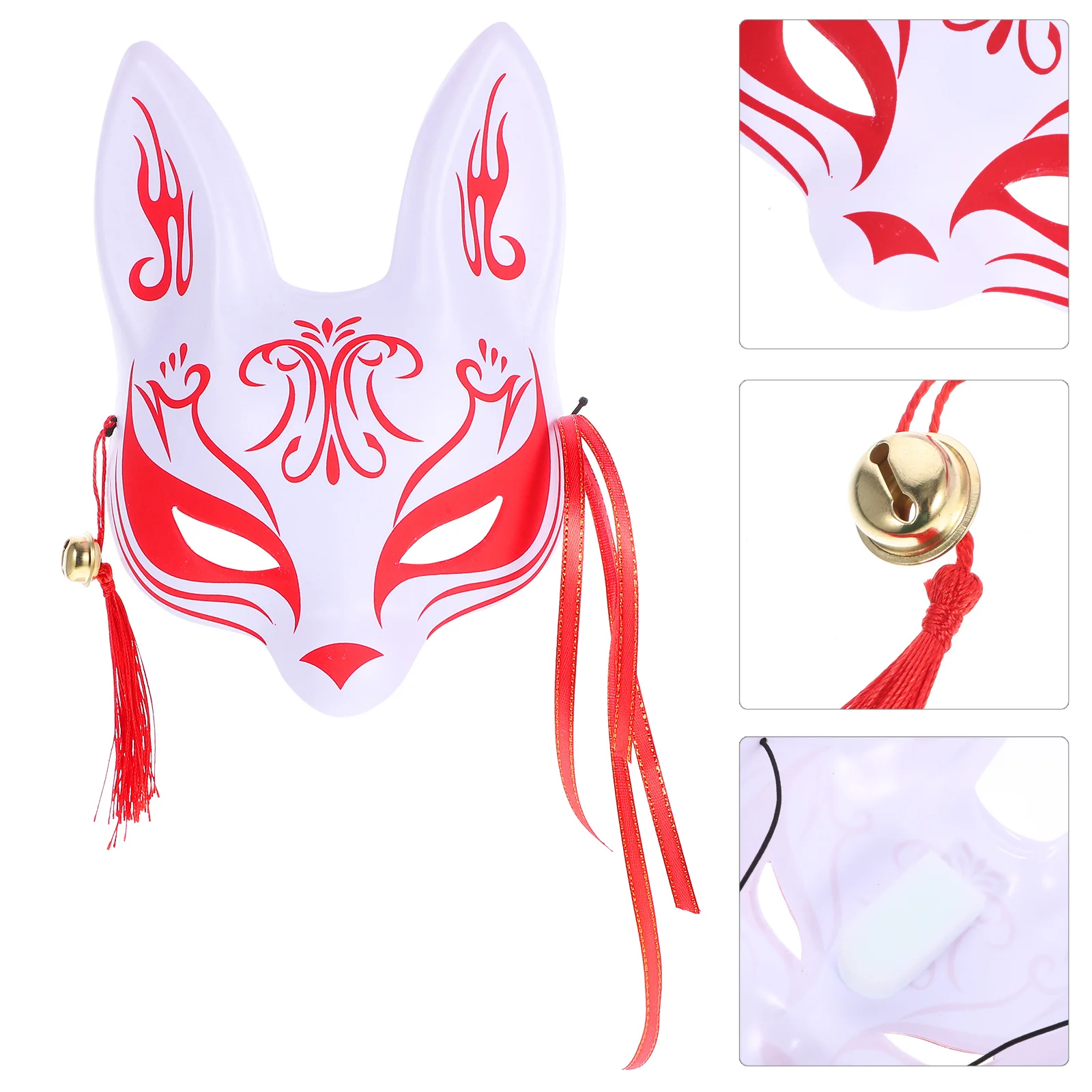 

Sakura Half For Masquerade Face Animal For Cosplay Party Fox Mask Cosplay Party Masquerade Decorative Fox Mask Prop