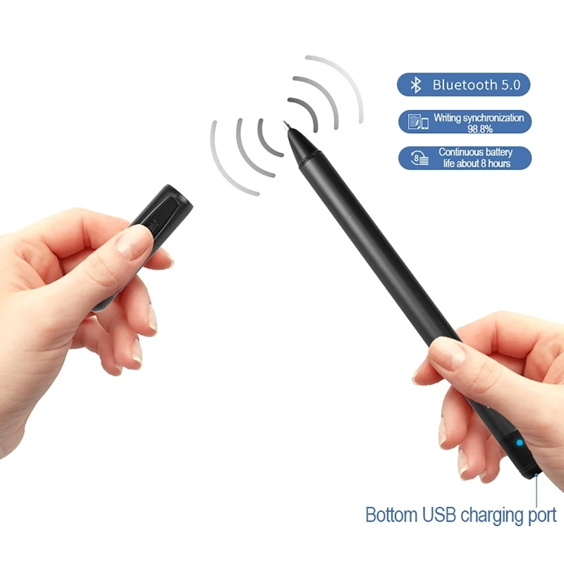 Smart Notebook Digital Pen Sync Pen for Student Designer Business Man Record Notes Voices Bluetooth Wireless