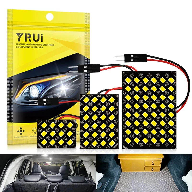 

Yirui 1pc New Automotive Interior Accessories C5W BA9S T10 12V COB General Interior Panel LED Indoor Reading Light Bulb