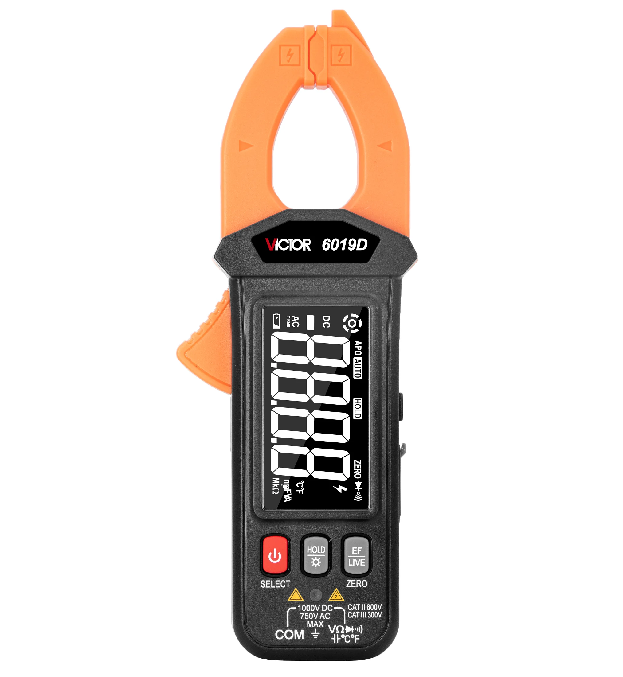 

VICTOR 6019D 5999 words display HIGH PRECISION Digital Clamp Meter with Dual integration A/D conversion measurement method