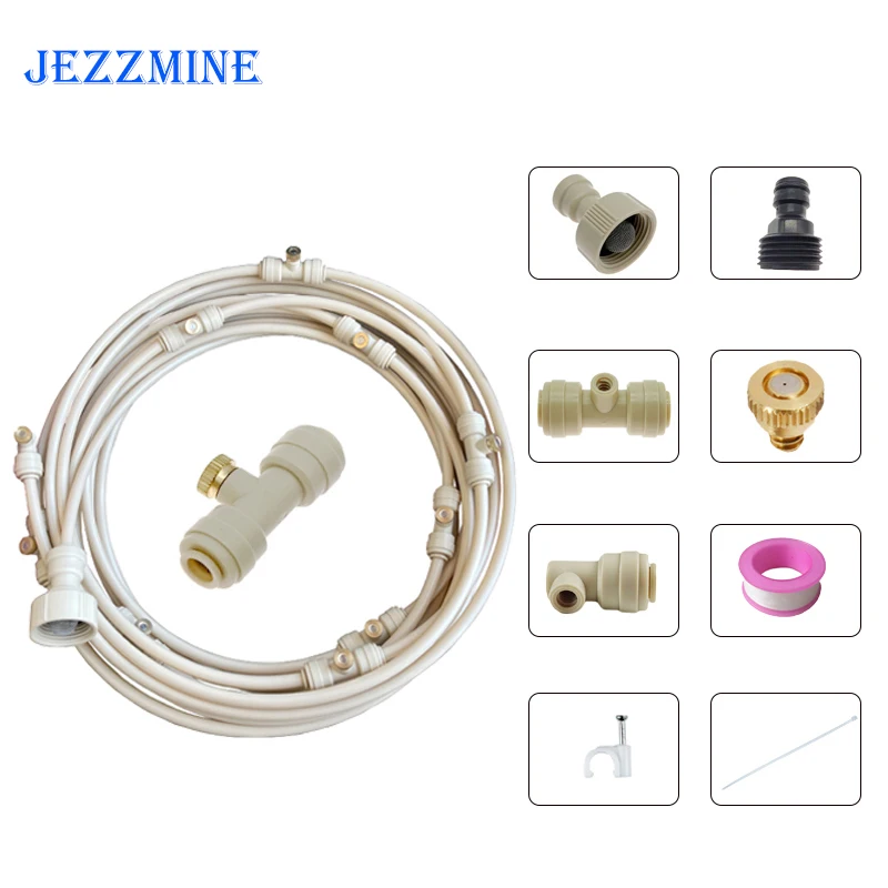 

Outdoor Misting Cooling System Mist Sprinkler Nozzle Plant Irrigation Water Mister Nozzles Set Garden Supplies Irrigation Tool