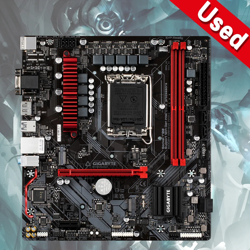 Gigabyte B660M Gaming Original Desktop For Intel B660 DDR4 Motherboard LGA 1700 i7/i5/i3  Mainboard