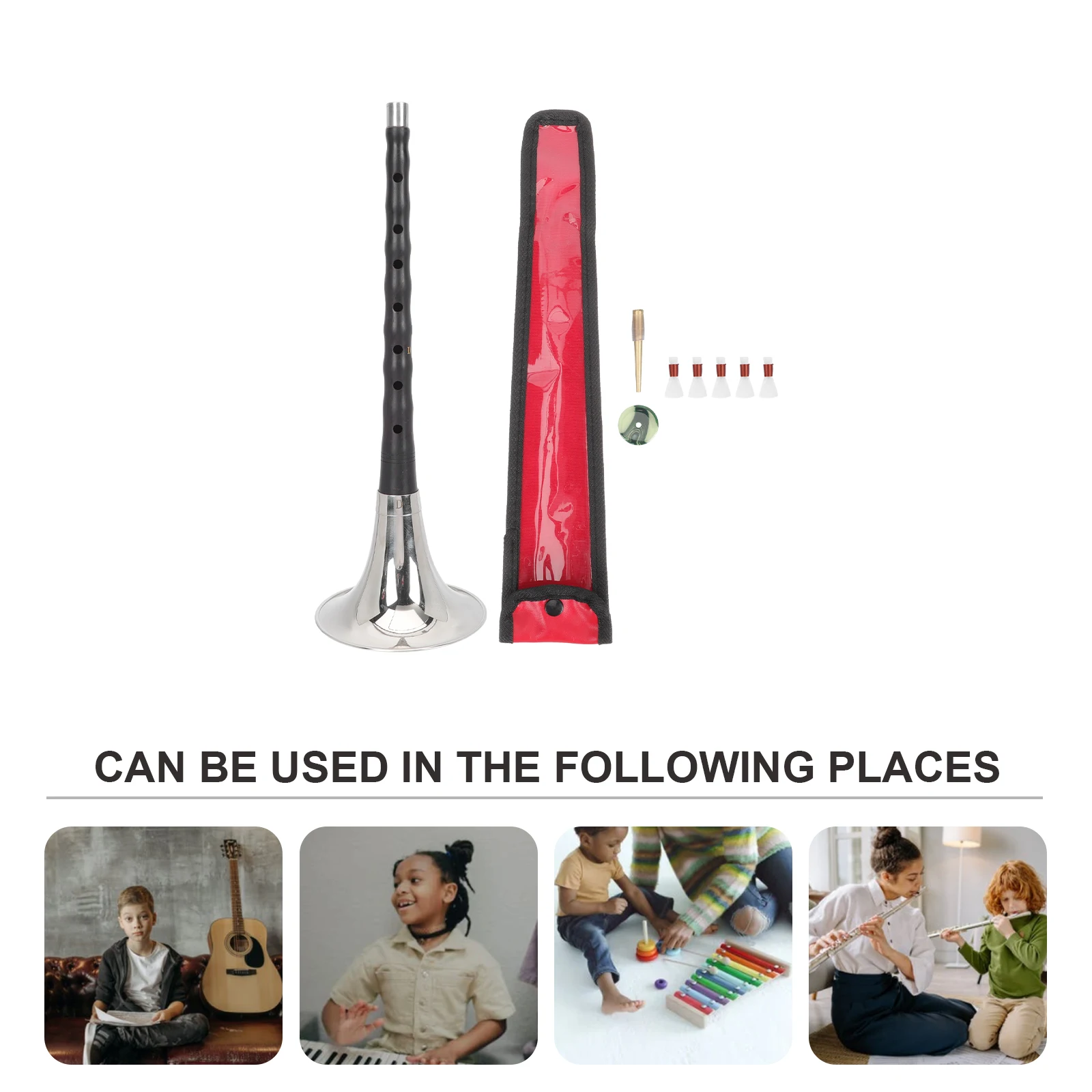 

1Set Suona for Beginners Professional Wood Wind Instrument Practice Chinese Wooden D Key Suona National Instrument