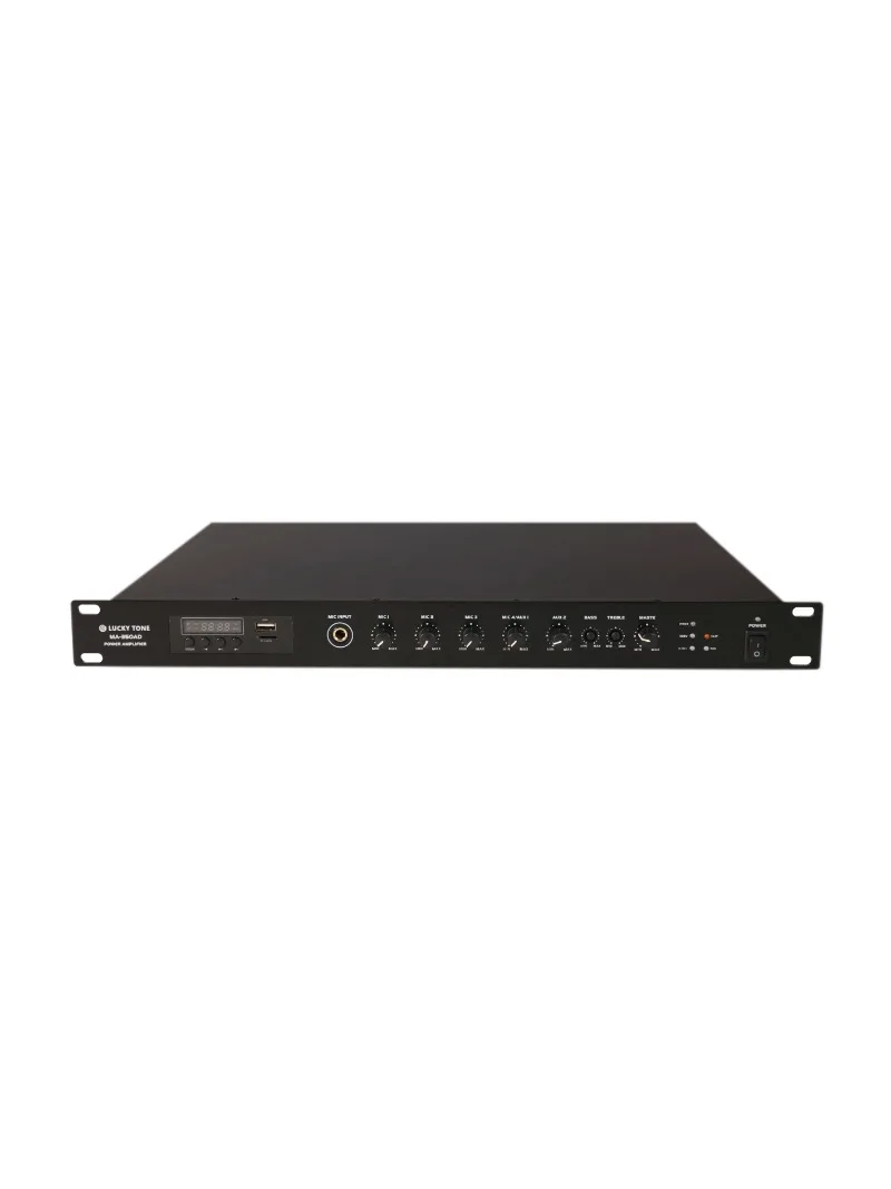 Class D Amplificador De Sonido Profesional 350 Watt Mixer Amplifier with Rear Panel Switchable Speaker Outputs