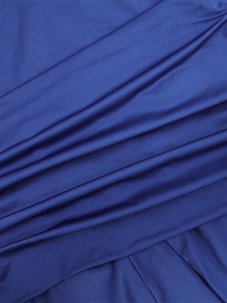Rückenfreies Taillenschnürendes Slip-Kleid für Damen Sexy Tief Ausgeschnittenes Ärmelloses Plissiertes Schlankes Party-Abendkleid Schickes Damenkleid Neu – Detail 10