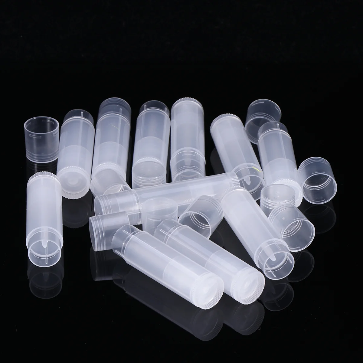 25 Pcs Lip Gloss Tubes Balm with Caps Lipstick Container Empty Containers Travel