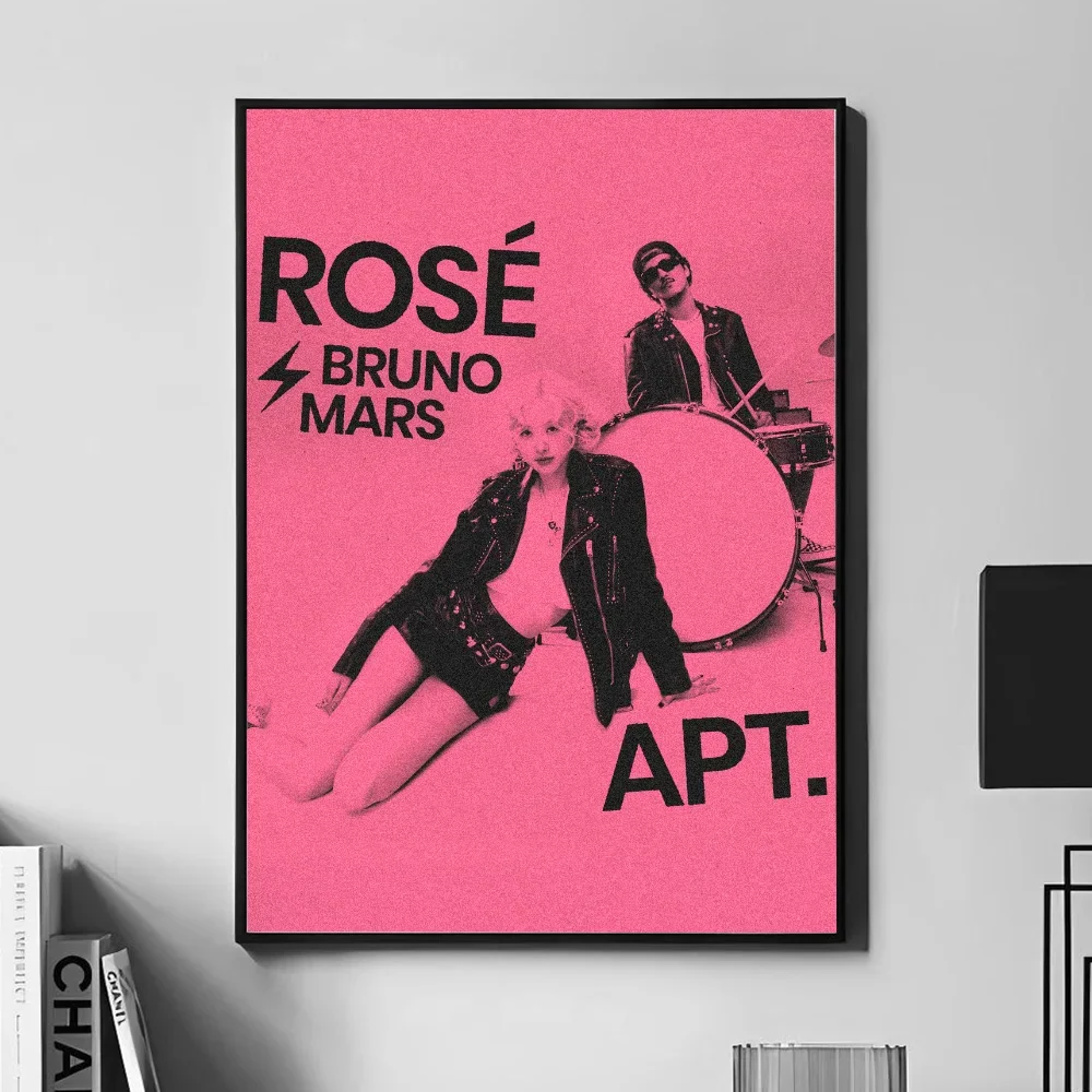 ألبوم التركيز الموسيقي APT. المغني روز برونو ملصق جدار ديكور فني غرفة ديكور قماش اللوحة غرفة المعيشة مطعم المطبخ