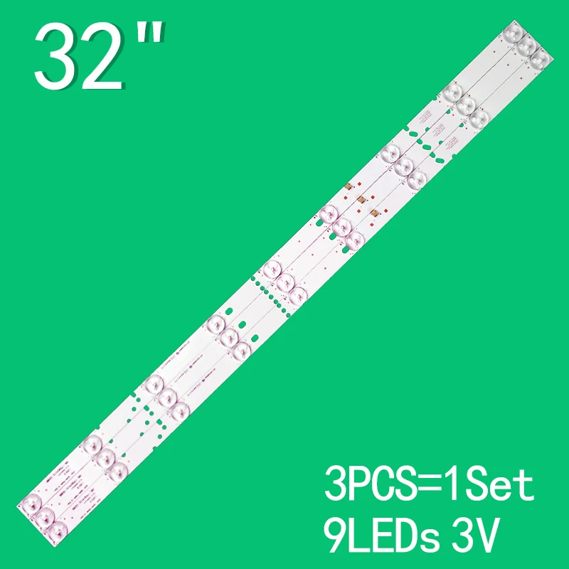 3pcs LED backlight strip for 32 inch 3BL-T5904101-008B 3BL-T5904101-003B LCD TV TVL323 AGS4531 TLX32HDA