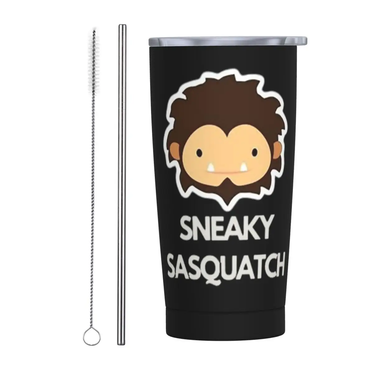 Sneaky Sasquatch Stainless Steel Tumbler Vacuum Insulated Mug Thermal Cold Cup Straw With Lid 20oz