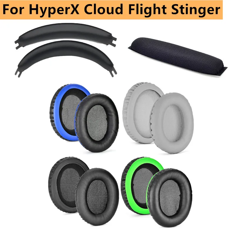 Soft Foam Cover Ear Pads Cushion Headband Head beam Replacement for HyperX Cloud Flight Cloud Stinger Headset EarPads Headbeam