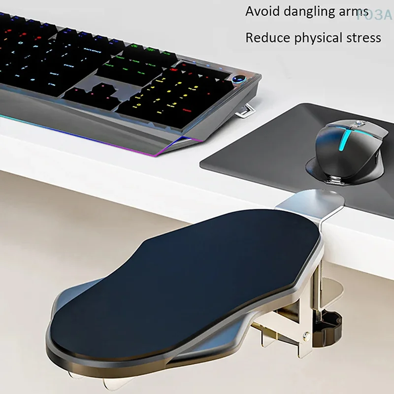 

Rotating Computer Arm Support Ergonomic Adjustable PC Wrist Rest Extender Desk Hand Bracket No-Punch Armrest Pad For Desk PC