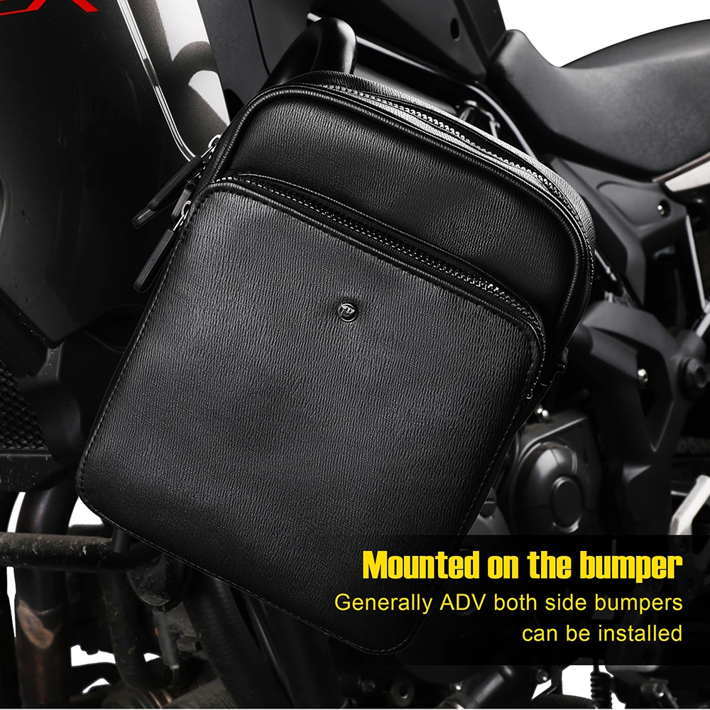 Rhinowalk Waterproof Motorcycle Bag PU Moto Side Saddle Bag Tool Kit  Motorbike SideTool Bag Outdoor Luggage Bumper Motor Pack