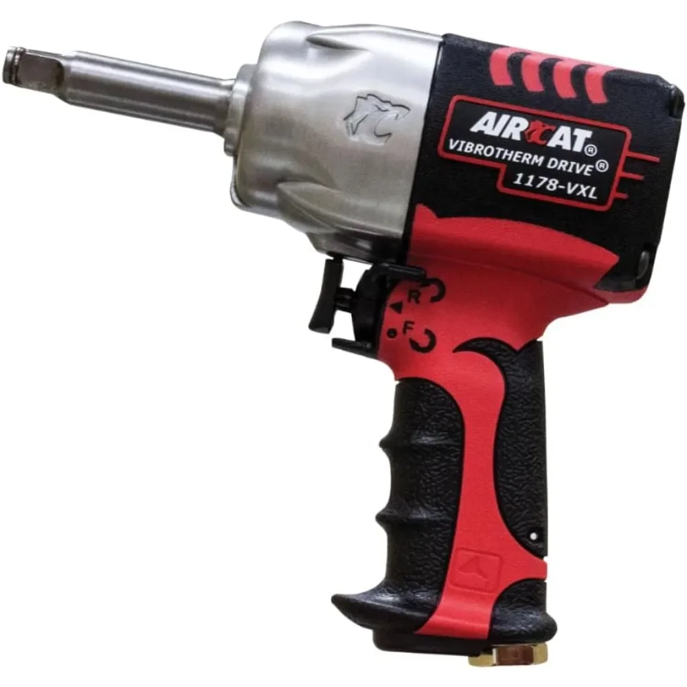 

AirCat Pneumatic Tools 1178-VXL-2: 1/2-Inch Vibrotherm Drive Impact Wrench 1,300 ft-lbs - 2-Inch Extended Anvil