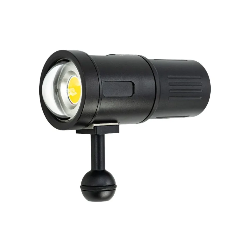 DIVEVOLK SL50 High Quality Aviation Aluminum Alloy Professional Underwater Video Light, 5000 Lumens and 120 Degrees Wide Angle