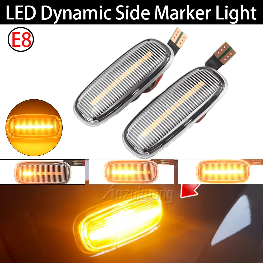 

LED Dynamic Side Marker Light Turn Signal Light Indicator 8N0 949 127A 2pcs For Audi A2 A3 8L A4 B5 A6 4B C5 A8 4D TT 8N