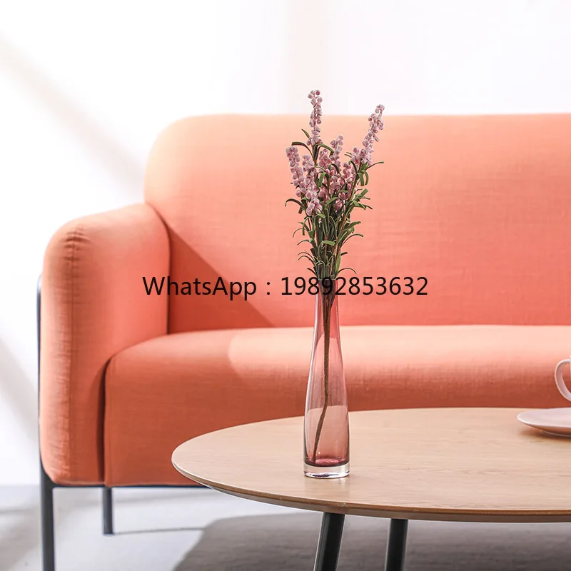 HYS simple fabric sofa chair small apartment living room household single light luxury double negotiation guest sofa