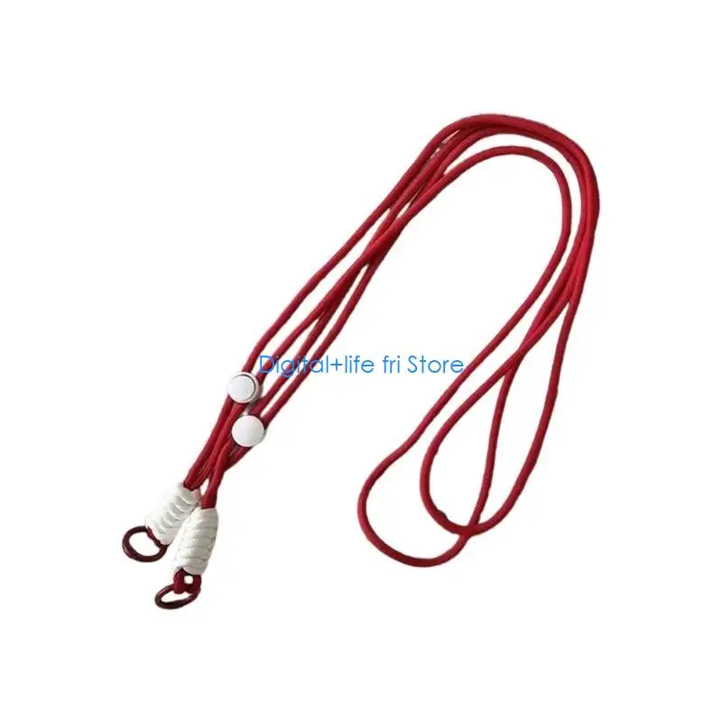 E06D Secure AntiLoss Camera Neck Strap Adjustable Crossbody Rope for Action Cameras