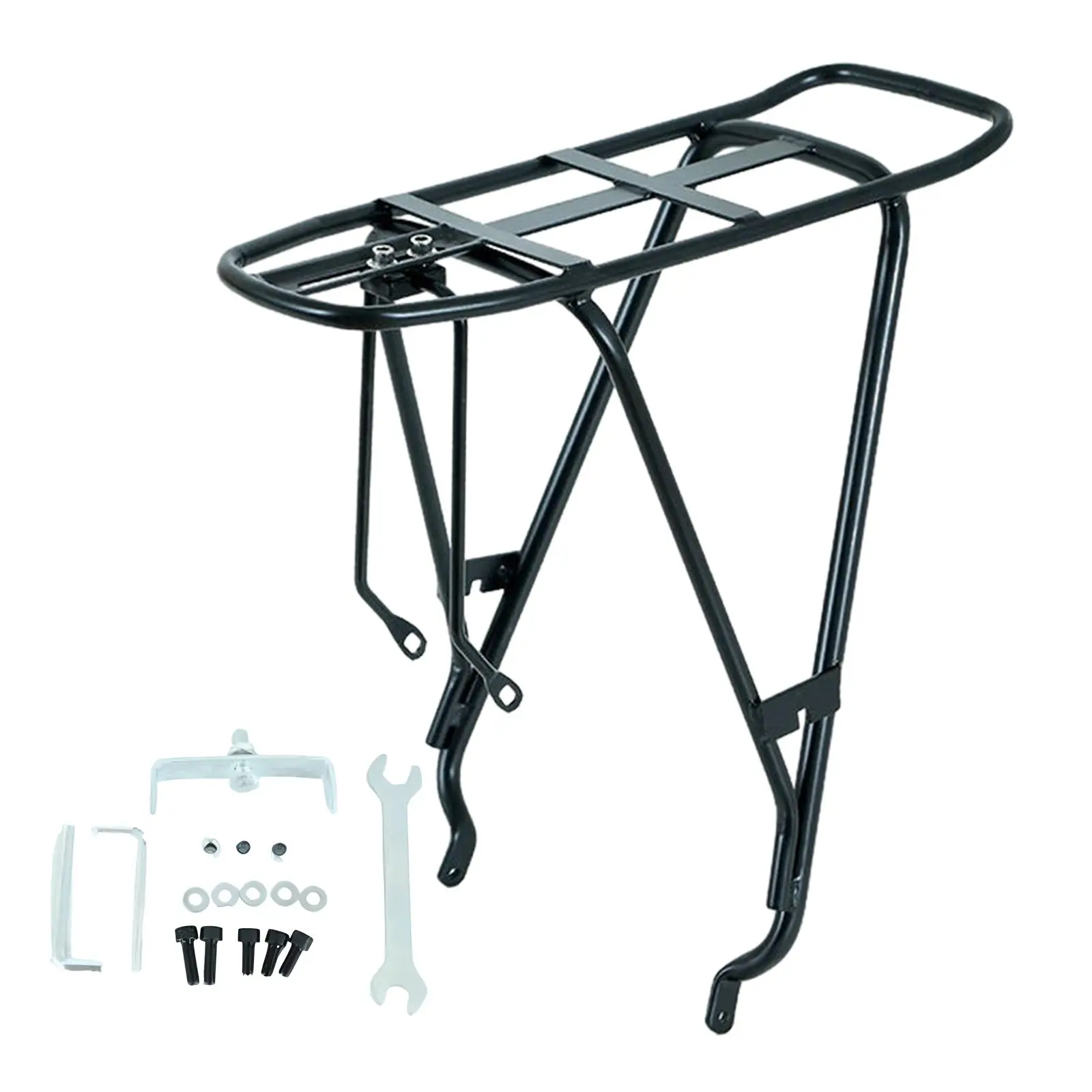 Bike Cargo Rack Luggage Carrier Rack Rear Bicycle Rack Pannier Rack for Mountain Road Bike Folding Bike Outdoor Food Delivery