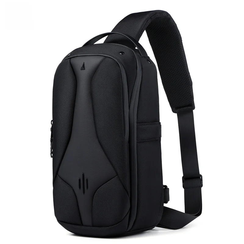 

Ozuko New Faion Мужская нагрудная сумка Повседневная сумка через плечо на одно плечо Мужская высококачественная модная сумка из ткани быка