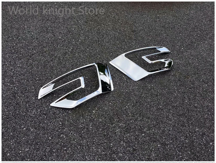 Car Plastic Chromed ABS Front Fog Lamp Cover Fog Light Trim For Ford Explorer 2016 2017  Accessories