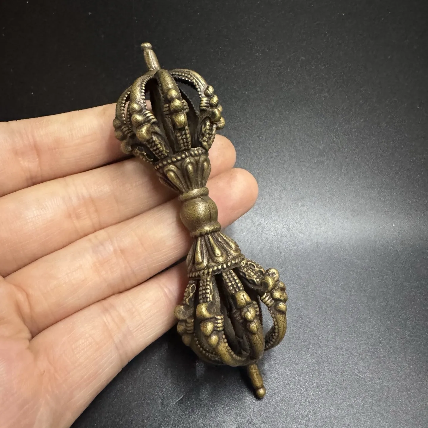 Tibetan Style Nine-Spoked Vajra Ritual Object Dharma Protection Instrument