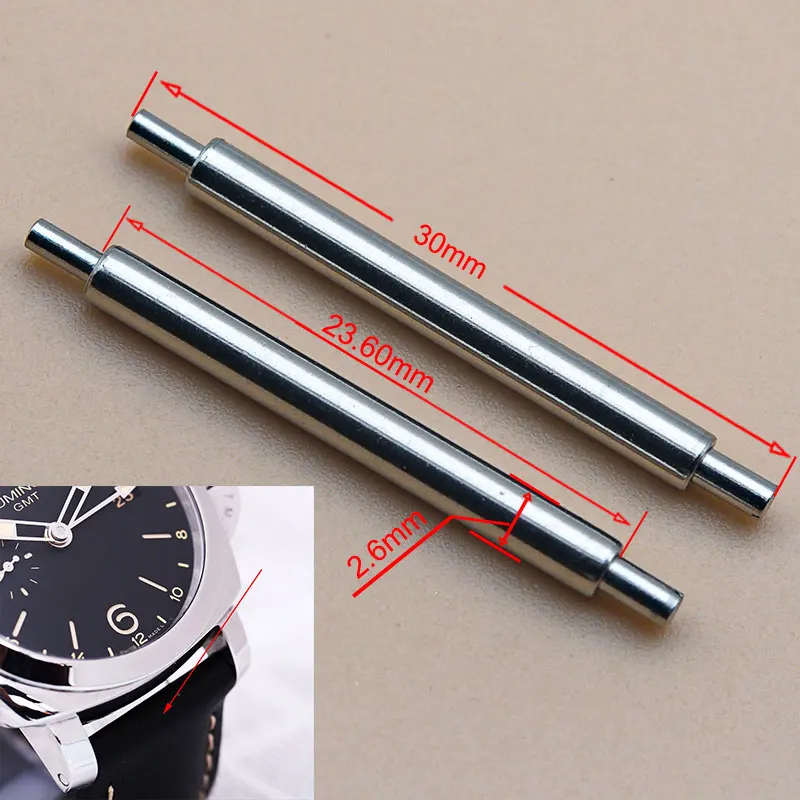 2,5mm Frühling Bar Link-Pins 24MM Fett Frühling Bars Fit Panerai Uhr Strap teile Reparatur Werkzeug Uhrmacher Ersatz armband