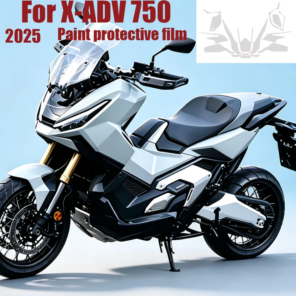 2025 TPU Paint Protection Film For HONDA XADV750 X-ADV 750 X ADV750 Fits Motorcycle Self-Healing Protective Transparent stickers