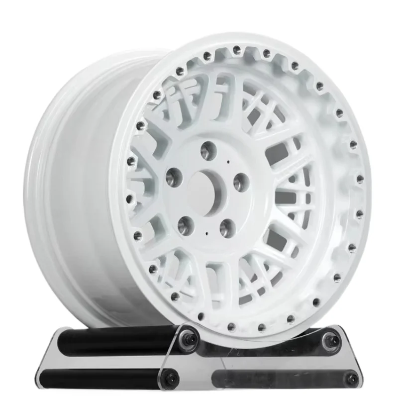 

Ярко-белая легкосплавная внедорожная колесная ступица 17 дюймов, модифицированная 17x9 с защитным кольцом от падения для Tank 300