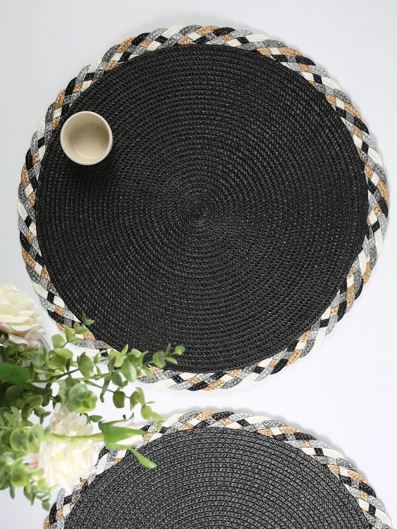 1/4pcs New Design Placemat Heat Resistant Non-Slip Placemats for Dining Table Washable Durable Polypropylene Woven Place Mat