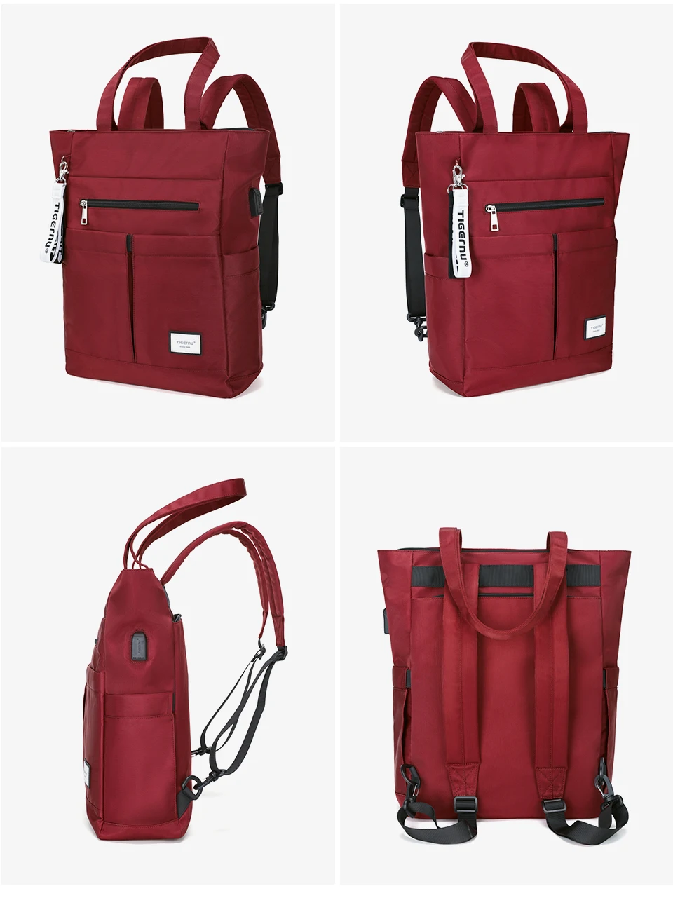 Tigernu Rucksäcke für Frauen 14 15,6 Zoll Laptop Rucksack weibliche Tasche Frauen Schultertaschen Mädchen Einkaufstasche Reiserucksäcke – Detail 16