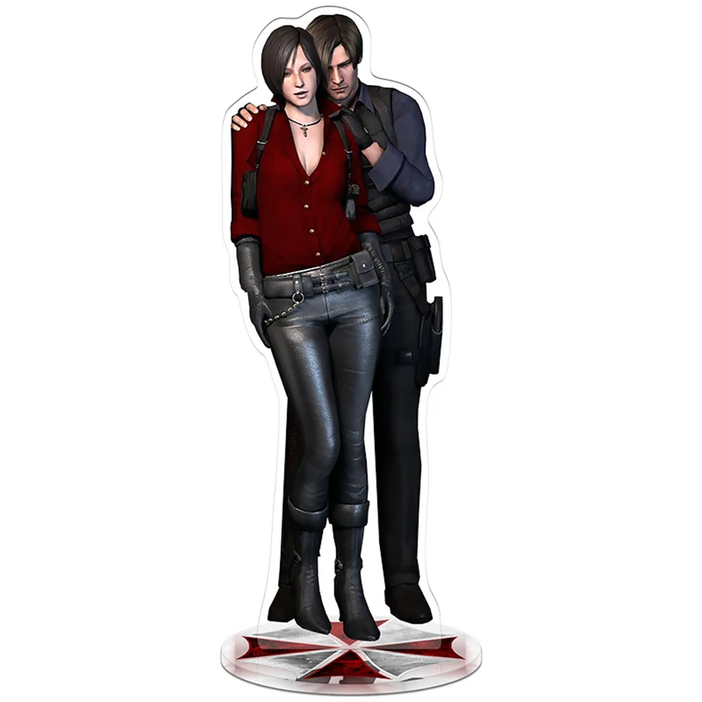 RE4 Resident Evil 4 Castle Reset Leon Scott Kennedy Keychain Acrylic Stand Model Plate Gift Wholesale Game Related Products