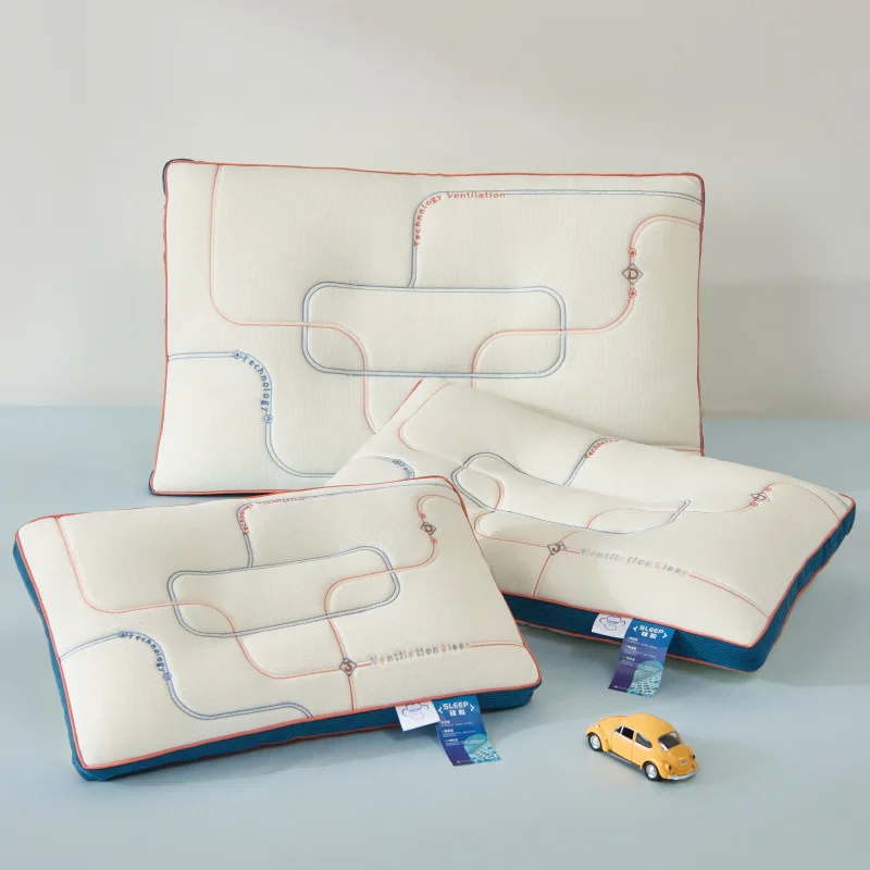 

Class A 3D Silicone Children's Pillow Core Simple Rectangle Washable and Drying Student Adult Bedroom Neck Pillow Bedding