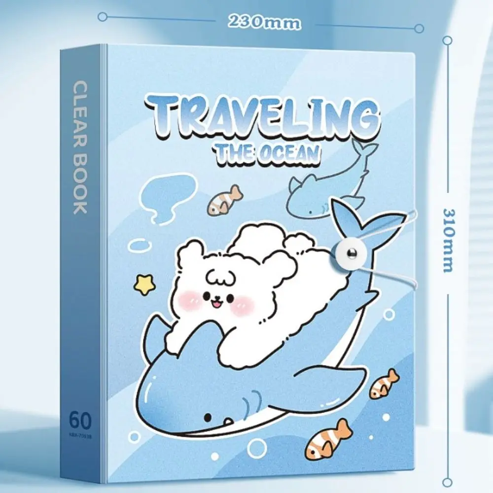 30/40/60 Pockets A4 File Folder Bag Good Looking Large Capacity A4 File Organizer Capybara Panda Test Paper Document Folder