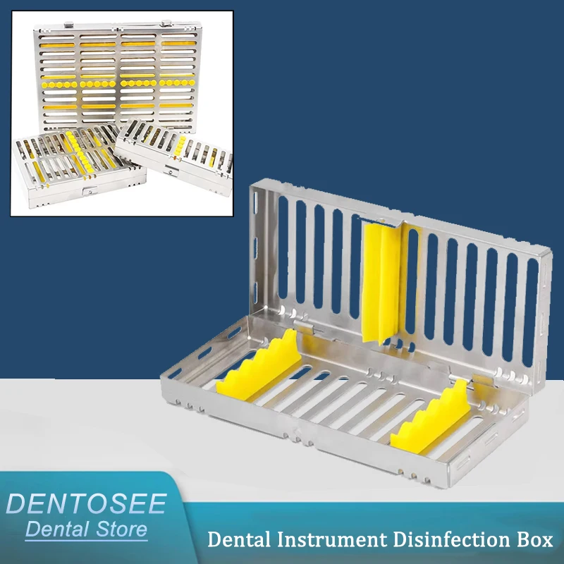 

High-Quality Dental Autoclave Tray, Stainless Steel Sterilization Cassette Holder for 5/10/20 Dental Tools