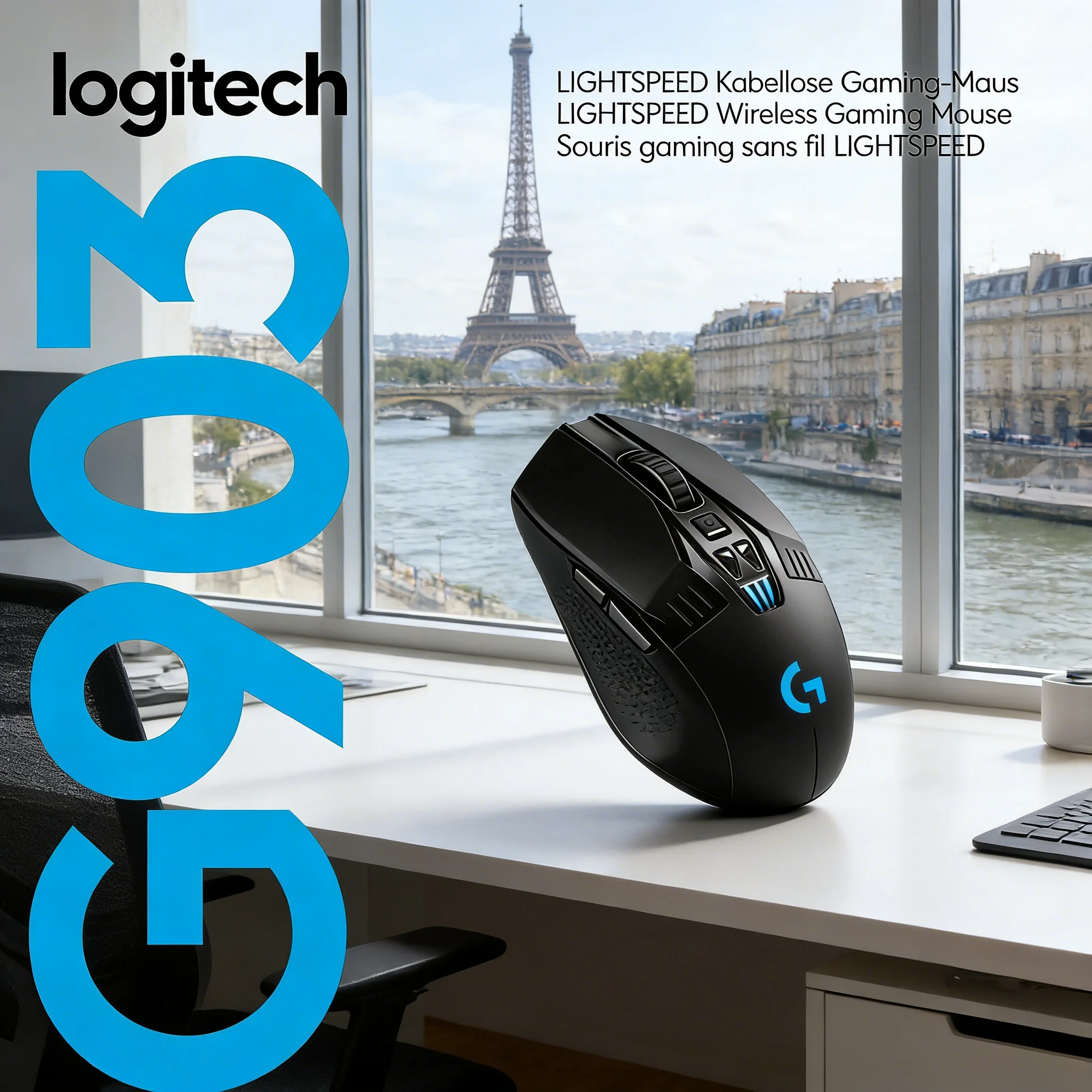 

Беспроводная игровая мышь Logitech G903 LIGHTSPEED с улучшенным сенсором HERO, RGB-подсветкой и 180-часовым временем автономной работы для ПК/Mac