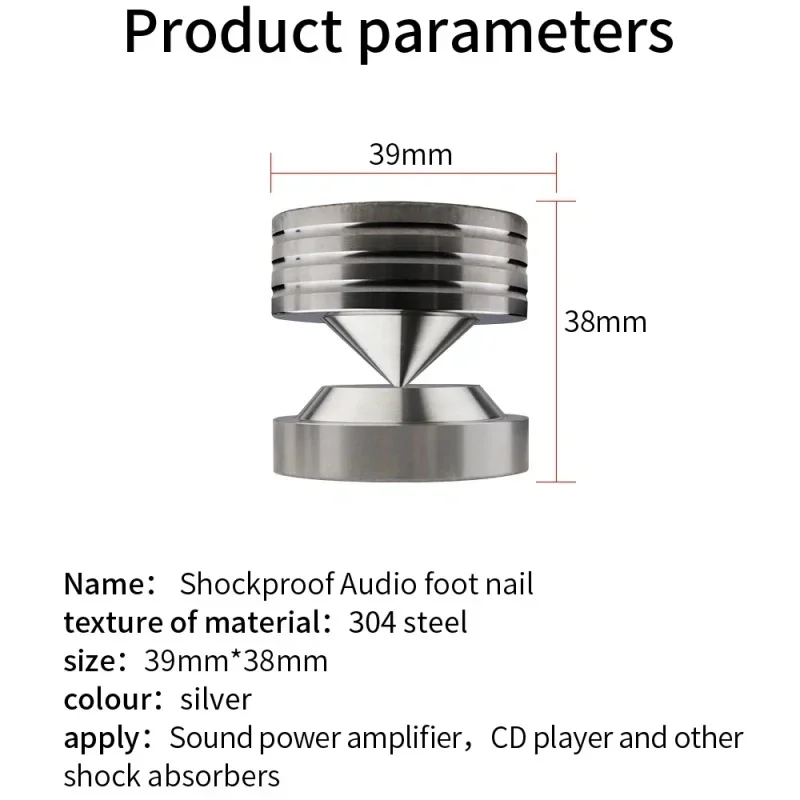 المتكلم حامل قدم وسادة للقدم المسامير تقف مضخم الصوت مكبر للصوت الدوار عزل للصدمات الأثاث الصوت الطابق مسمار 4 قطعة