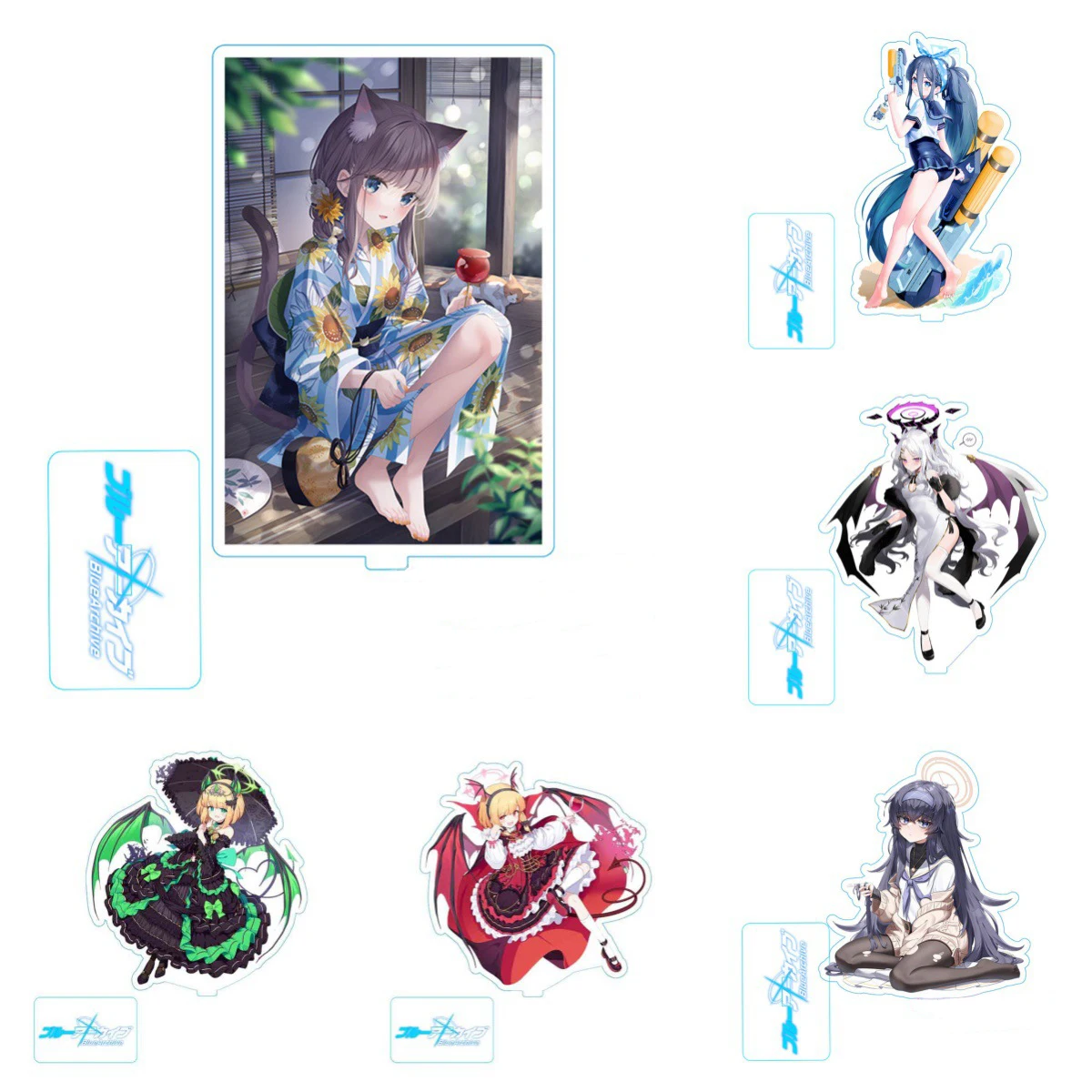 Blue Archive Anime The Animation Sorasaki Hina Acrylic Stand Model Plate Desk Décor Game Related Products Figure Accessories