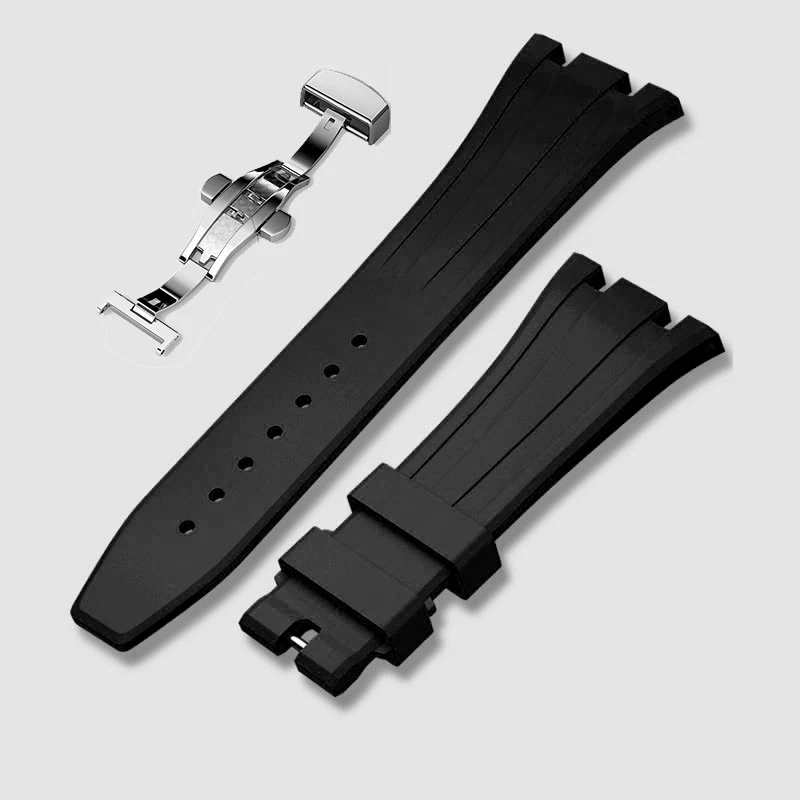 GMAS 2100 Replacement Rubber Strap for Casioak Modification Kit GMA-S2100 Strap Metal Steel Strap Butterfly Buckle Pin Buckle